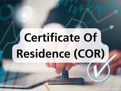 Certificate Of Residence (COR) Certificate Of Residence (COR)